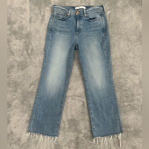AYR The Sugar Jeans Size 30S  Short Straight Leg 26” Inseam Ankle Light wash